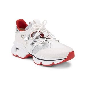 Christian Louboutin Red Runner Donna Flat GL version White